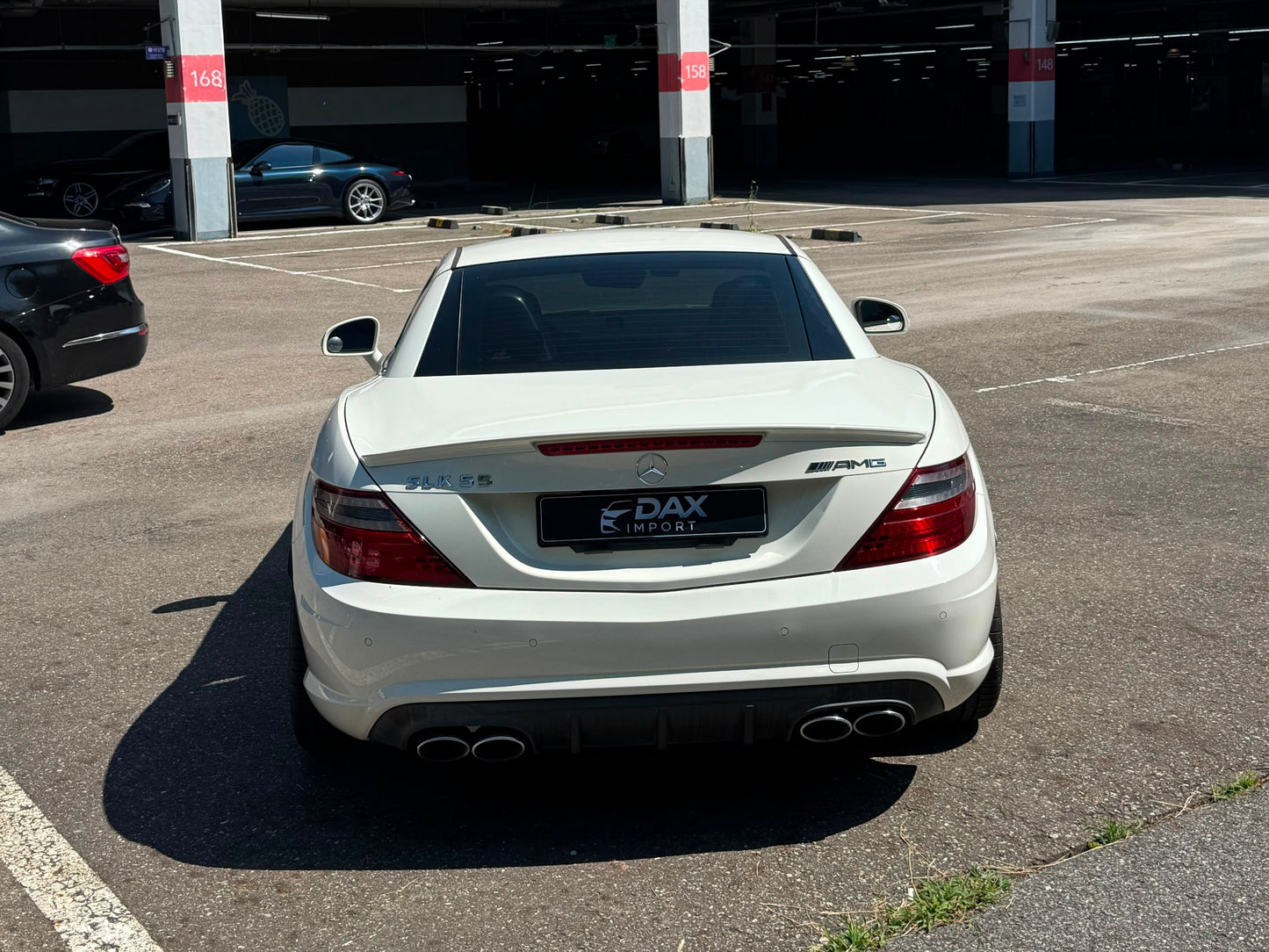 Mercedes-Benz SLK 55 AMG (R172) | 65.989 km | Calcitweiß | AMG SPEEDSHIFT PLUS 7G-TRONIC | Roadster | Südkorea
